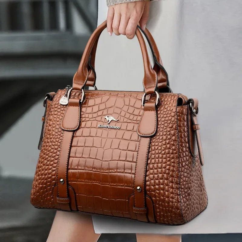 Women's Soft PU Shoulder Bag with Adjustable Strap