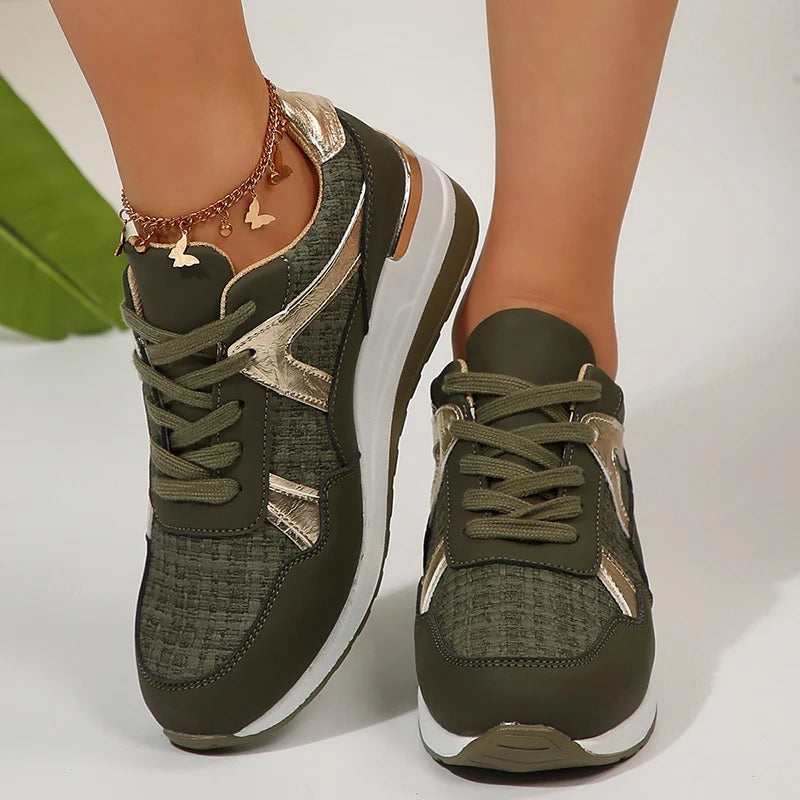Comfortable Wedge Sneakers Woman Spring Autumn Thick Sole LADYLYS