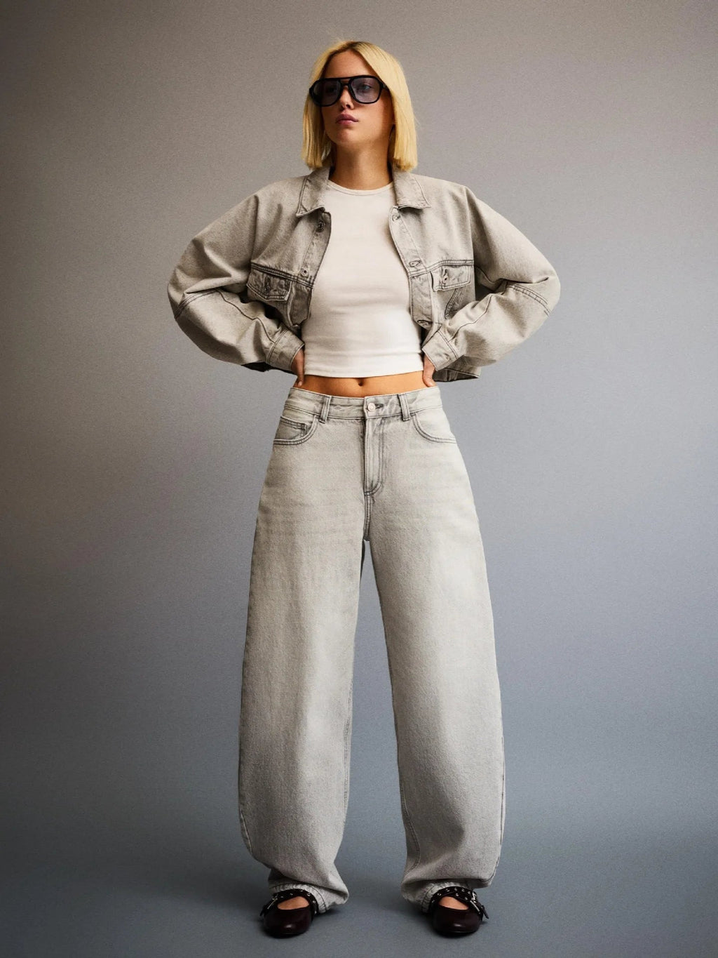High Waist Wide Leg Denim Jeans Loose Retro Washed Knife Edge Denim Pants Artistic Vintage LADYLYS
