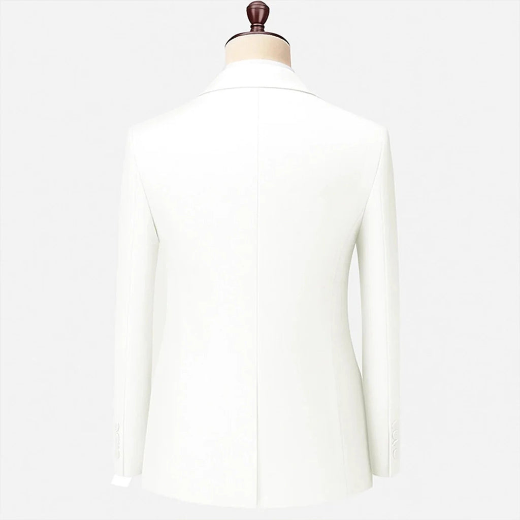 3 Piece Formal Men Suit Groom Groomsman Wedding Party Prom Business Male Tuxedos Set Blazer Vest Pants LADYLYS