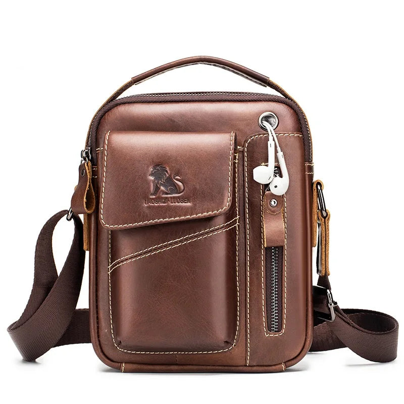 Cowhide Single-shoulder Bag genuine leather fashion MINI Crossbody sporty bag durable LADYLYS