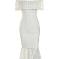Lace Dresses Women Party Long Dress Slash Neck Off Shoulder LADYLYS