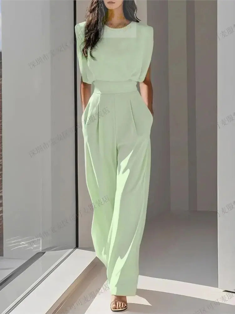 Elegant High Waisted Jumpsuit New Women's Fashion Queen Style LADYLYS
