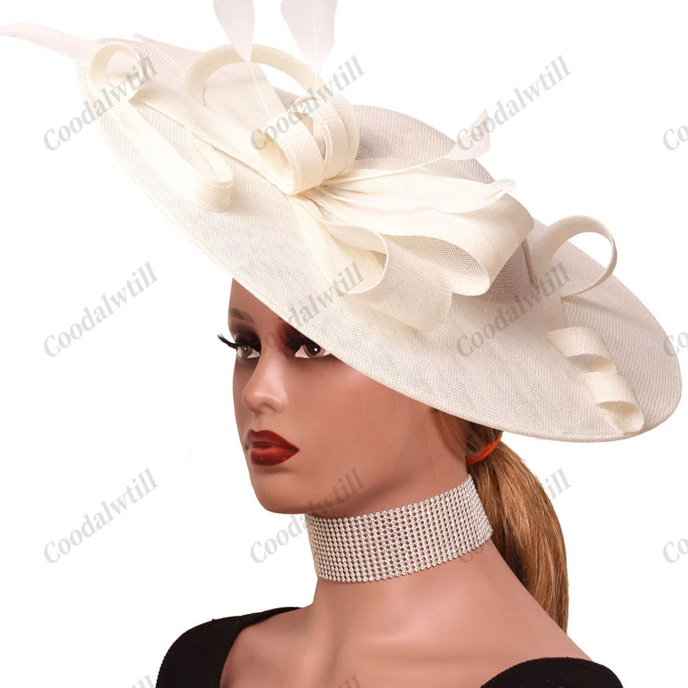 Camel Race Royal Fascinator Hat Women Millinery Cap Bride Large LADYLYS