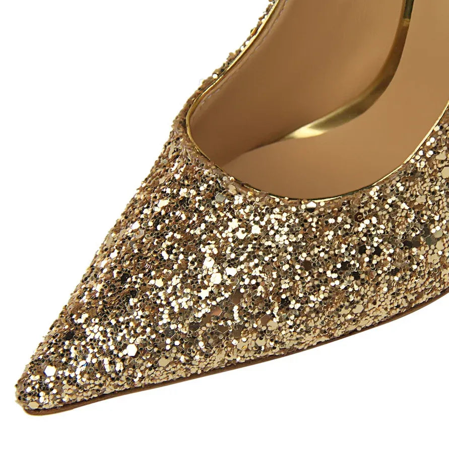 Women's Sparkling Pointed-Toe Pumps – 7 cm & 9.5 cm Heels