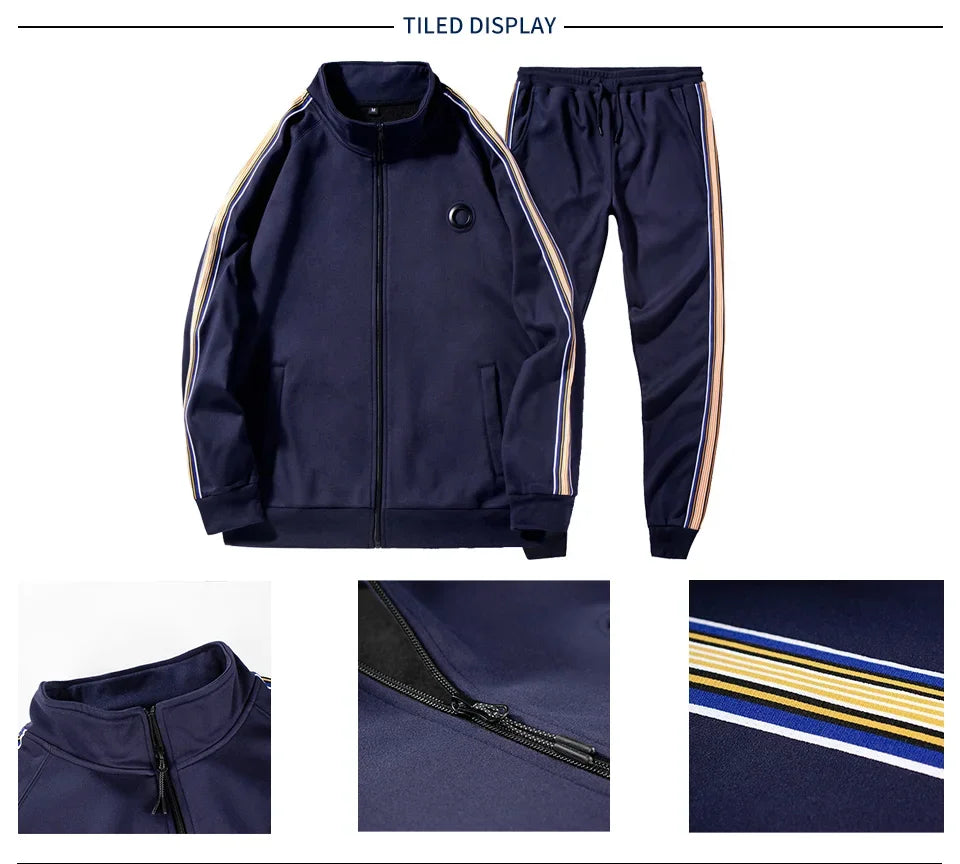 Men's 2-Piece Tracksuit Set – Sweatshirt & Jogger Pants