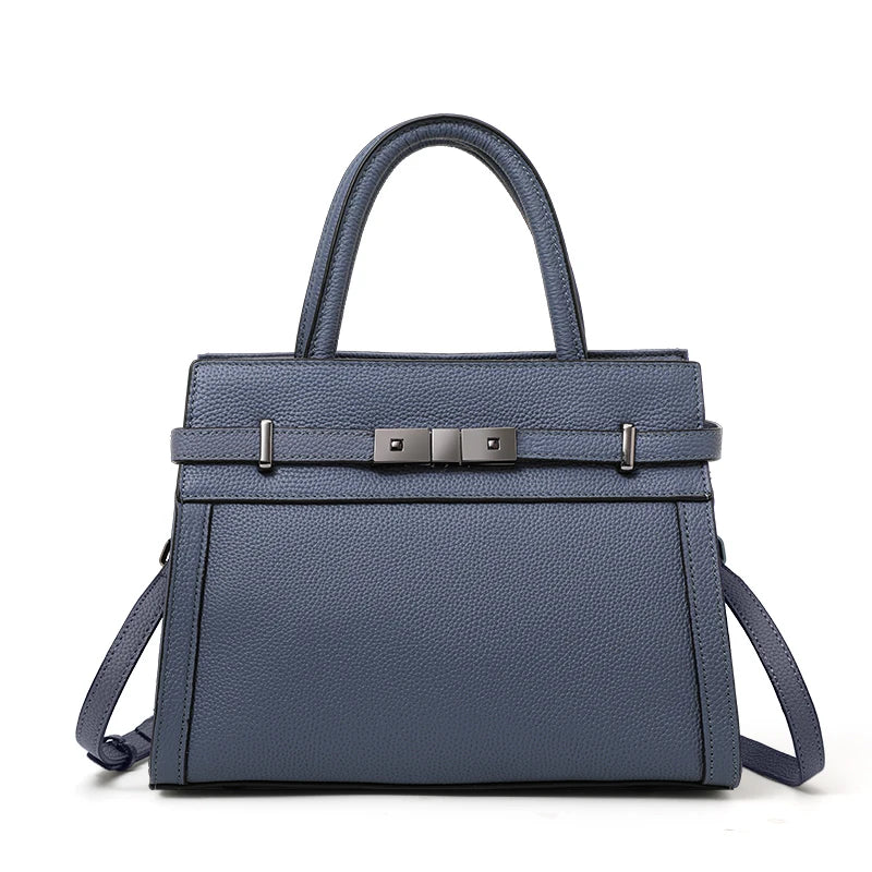 Genuine leather women's bag original first layer cowhide women's hand shoulder simple tote bag occupation LADYLYS