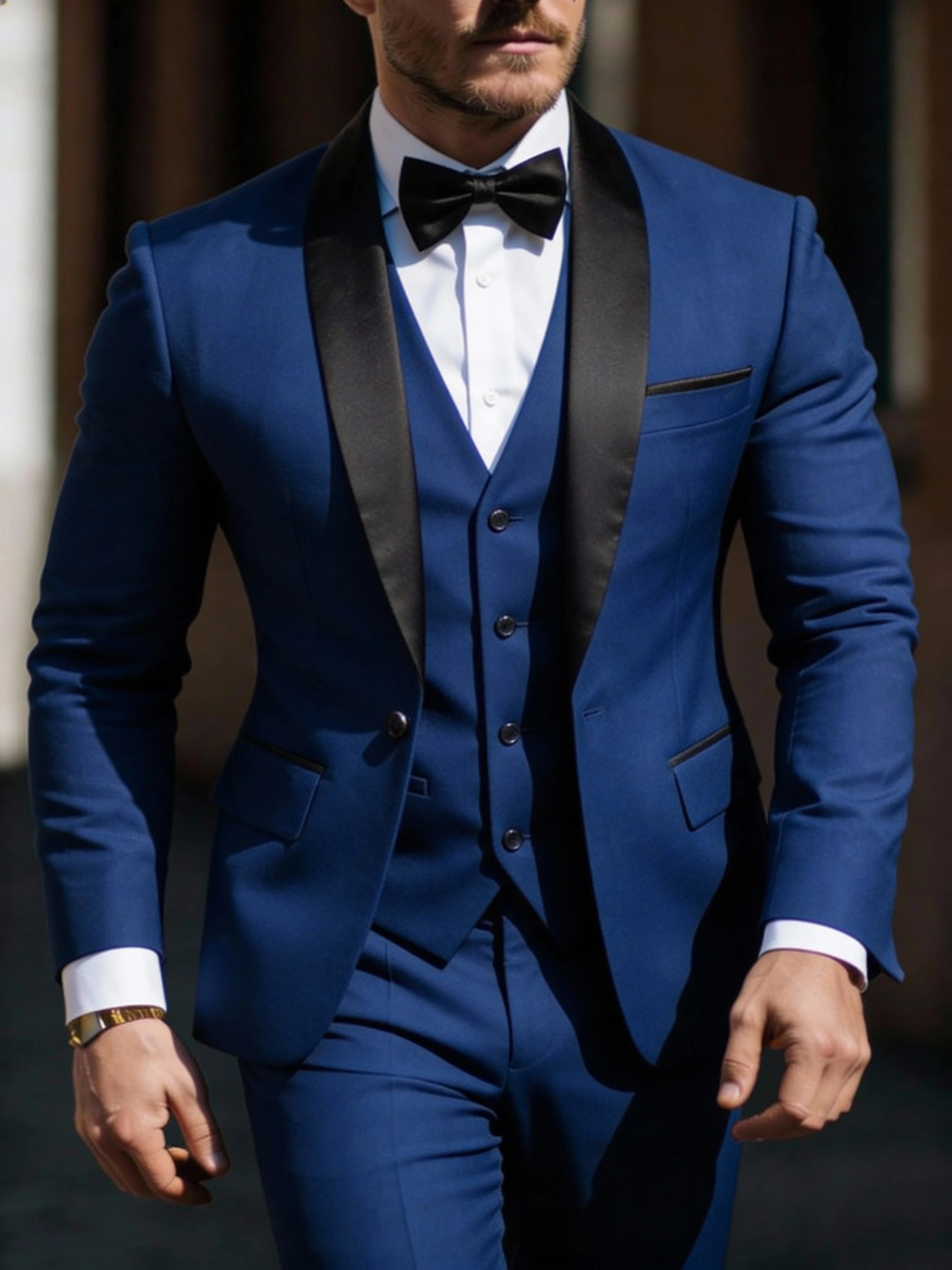 Men's 3pcs Suit Set Jacket Vest Pants LADYLYS
