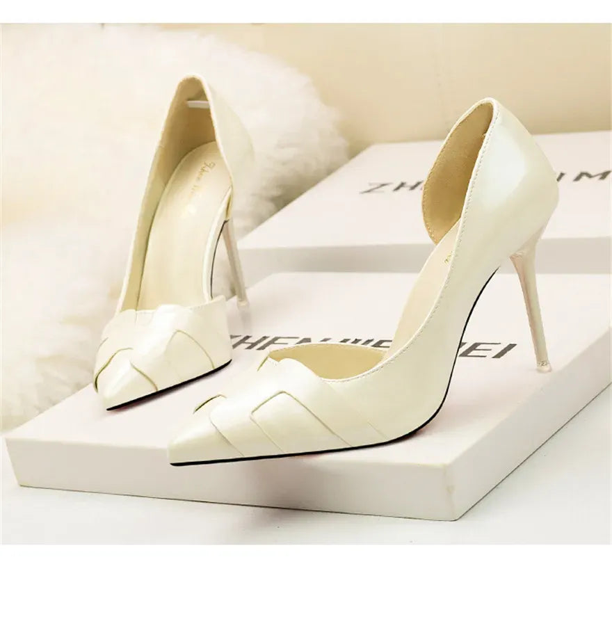 Women's Patent-Finish Pointed-Toe Stiletto Pumps