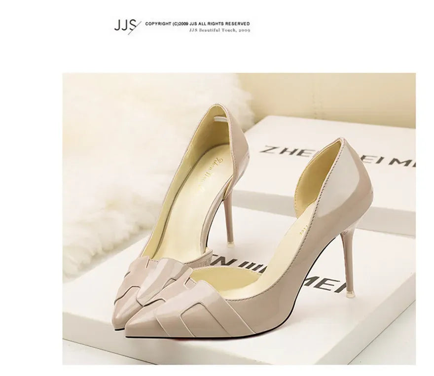 Women's Patent-Finish Pointed-Toe Stiletto Pumps