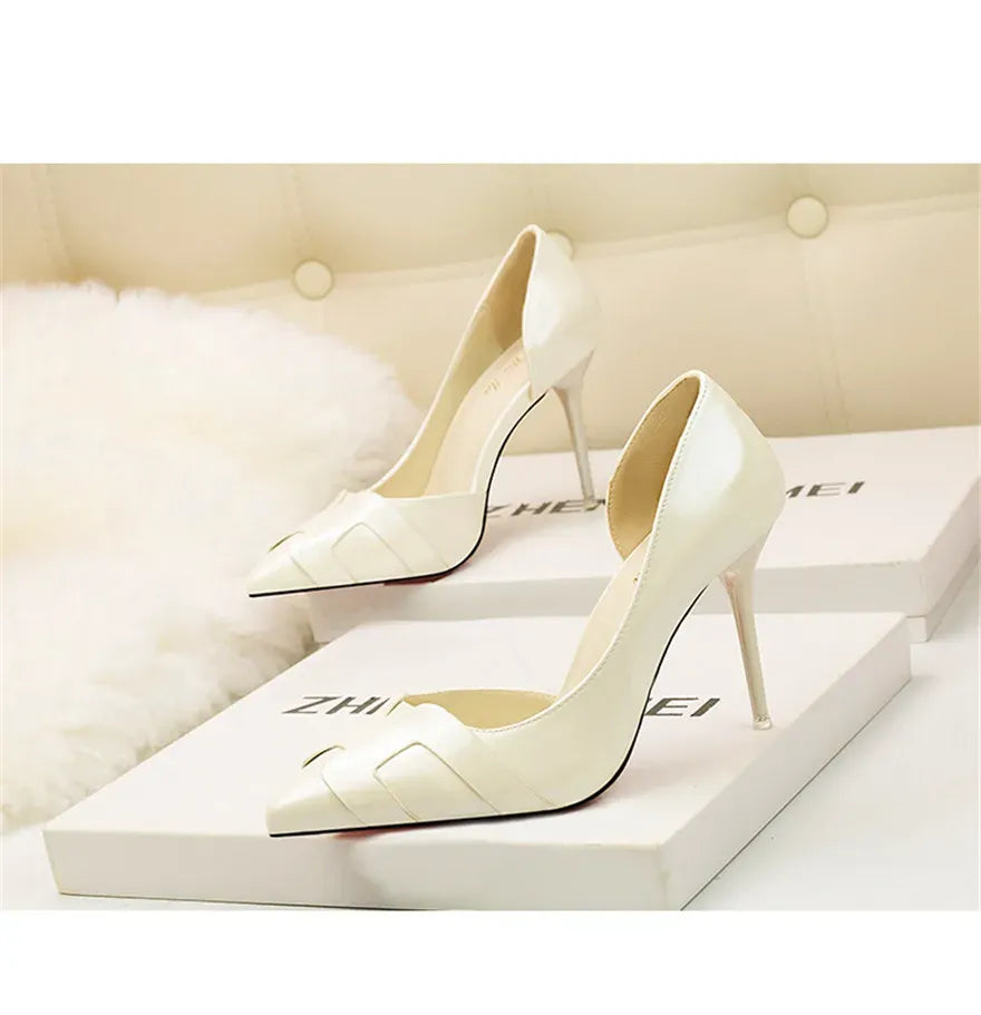Women's Patent-Finish Pointed-Toe Stiletto Pumps