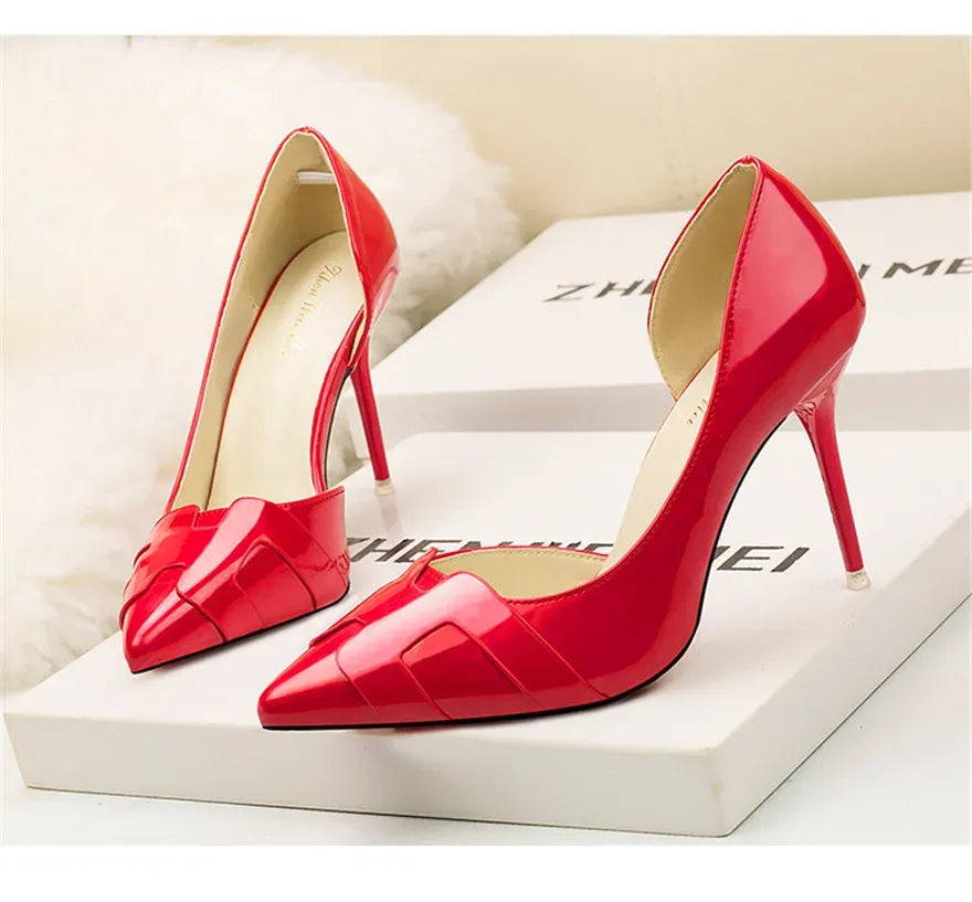 Women's Patent-Finish Pointed-Toe Stiletto Pumps